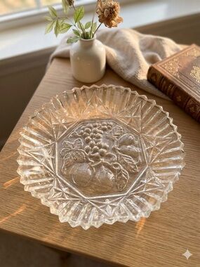 Crystal Clear Glass Serving Bowl